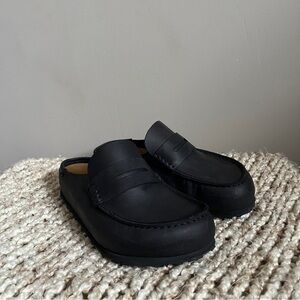 Birkenstock Naples Wrapped in Black Oiled Leather, 37